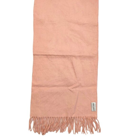 GIORGIO ARMANI Luxury Designer Vintage Logo Embroidered Light Pink Scarf - Picture 11 of 16